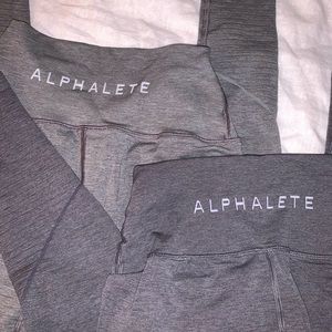 SOLD ON Ⓜ️ Alphalete Gray Revival Legging Bundle